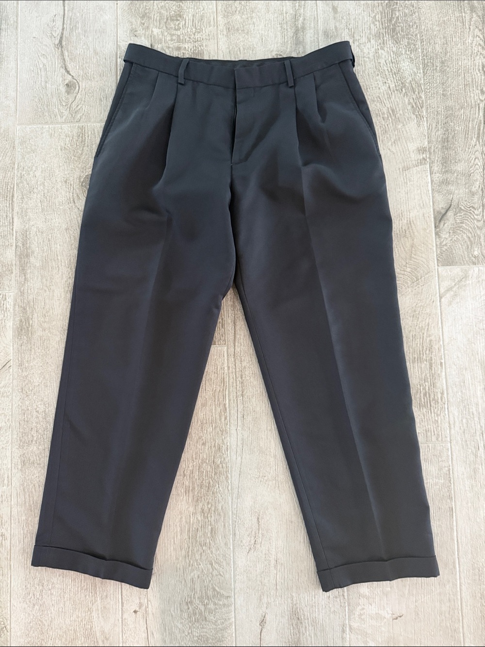 Haggar Black Pleated Dress Pants
